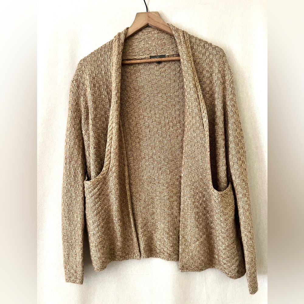 MARKET & SPRUCE | Knit Cardigan Sweater | Shawl Collar | Swoop Pockets